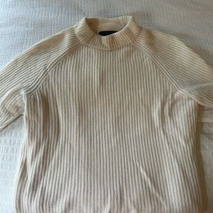 Banana Republic cashmere cream sweater (mock neck)